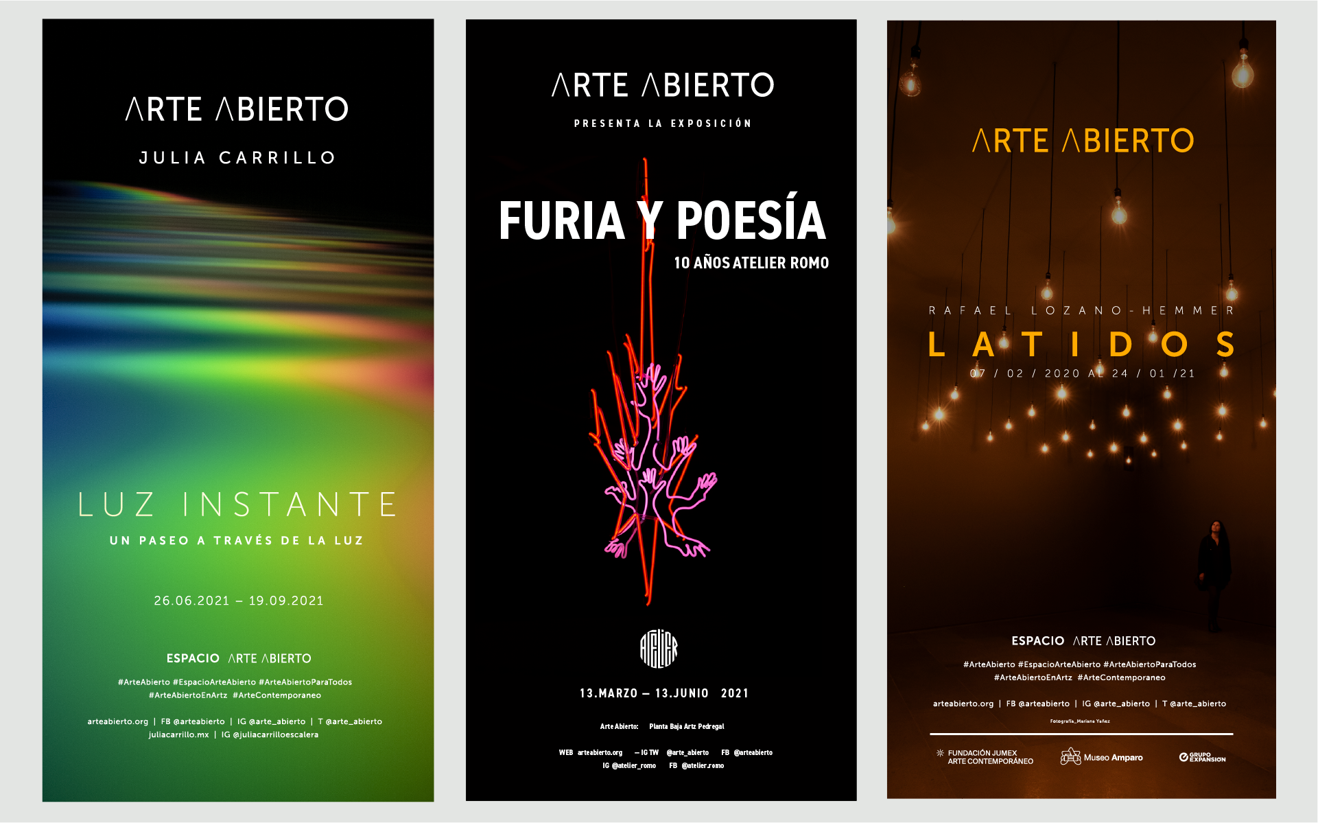 ARTE ABIERTO CARTELES PARA EXPOSICIONES
